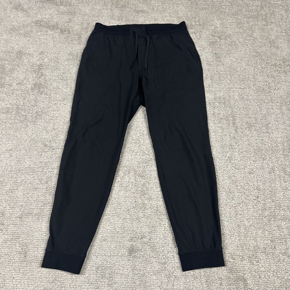 Lululemon ABC Warpstreme Joggers Mens Large Black Athletic Pants M5A85S Pockets